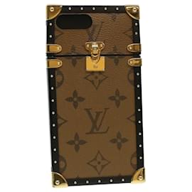 Louis Vuitton-LOUIS VUITTON Monogramm-Augen-Stamm-iPhone-Hülle iPhone7+M64484 LV Auth bs3246-Monogramm