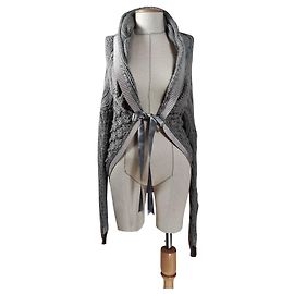 Blumarine Strickjacke aus Wolle und Mohair in Grau Grau