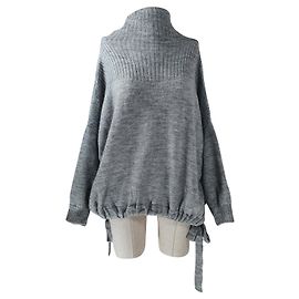 Autre Marque Pull Oversize Rabens Saloner Gris Laine Alpaga Gris