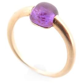 Pomellato-POMELLATO M AMA NON M AMA PAB RING0041 T52 Rose gold 18K AND AMETHYST RING-Golden