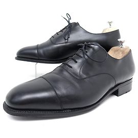 SCARPE JM WESTON RICHELIEU PUNTA DRITTA 300 9.5PER ESEMPIO 43.5 Largo 44 Pelle nera Nero