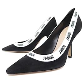 Dior-NEW DIOR SHOES PUMPS J'ADIOR KCP708dry 37 BLACK SUEDE PUMP SHOES-Black