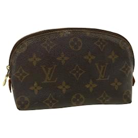 Louis Vuitton-LOUIS VUITTON Monogram Pochette Cosmetic PM Cosmetic Pouch M47515 Auth ar8093b-Monogram