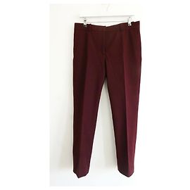 Joseph Coleman Calça slim cropped cady Ameixa
