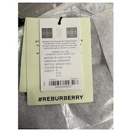 Burberry-Camisa polo clássica em piqué de algodão orgânico tamanho S-Preto