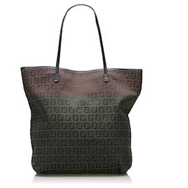 Fendi-Fendi Brown Zucchino Tote-Brown