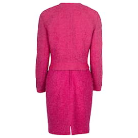 Valentino-Robe en laine rose Valentino avec veste-Rose