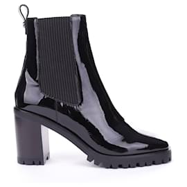 Longchamp-ankle boots-Nero