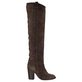 Laurence Dacade Suede Over the Knee Dark Brown Boots Brown