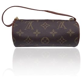 Louis Vuitton Monogram Canvas Mini Papillon Zubehörtasche Braun