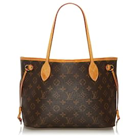 Louis Vuitton-Louis Vuitton Brown Monogram Neverfull PM-Marron