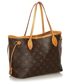 Louis Vuitton-Louis Vuitton Brown Monogram Neverfull PM-Marron