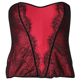 Nina Ricci Dunkelrosa Spitzenkorsett Pink