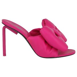 Off White Off-White Bow High Allen Pointed Sandals Pink