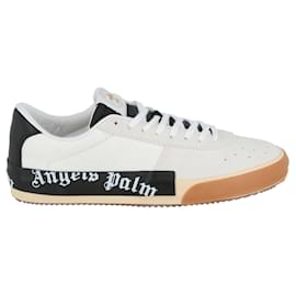 Palm Angels-Palm Angels New Vulcanized Low-Top Sneakers-White