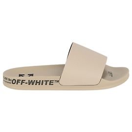 Off White Off-White Industrial Belt Slides Beige