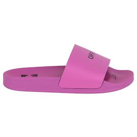 Off White Off-White Logo Print Pool Slides Pink