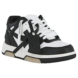 Off White-Sneakers Mid-Top in spugna Off-White-Nero