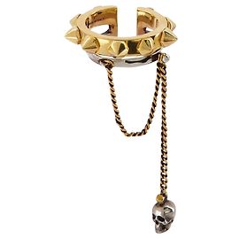 Pendiente Cuff Punk Std - Alexander Mcqueen - Oro antiguo - Metal Multicolor