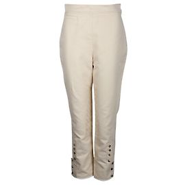 Hermès Calça de cavalgada marrom claro com fecho de pressão lateral Marrom