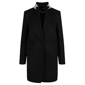Stella Mc Cartney-Stella McCartney Fleur Felt-Collar Wool Blazer-Black