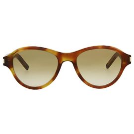 Saint Laurent Round-Frame Acetate Sunglasses Brown