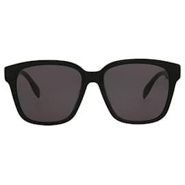 Alexander Mcqueen-Alexander Mcqueen Square-Frame Acetate Sunglasses-Black
