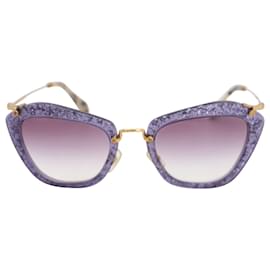 Miu Miu-Miu Miu Noir 10NS-Sonnenbrille in Lilac Purple Acetate-Lila