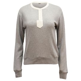 Langarm-Sweatshirt mit Logo Zadig & Voltaire aus grauer Baumwolle Grau