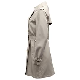 Burberry-Trench coat Burberry Keningston in cotone beige-Beige