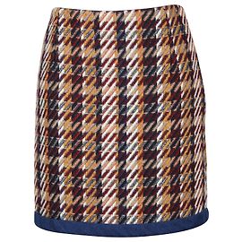 Minifalda de tweed de algodón multicolor "Nasty" de Sandro Otro