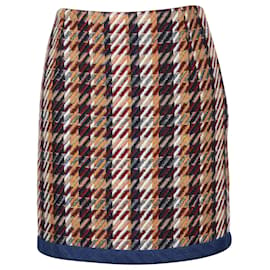 Sandro-Sandro 'Nasty' Tweed Mini Skirt in Multicolor Cotton-Other