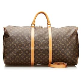 Louis Vuitton-Louis Vuitton Monogram Keepall Bandouliere 60 Brown-Brown