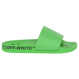 Off White Industrielle Gürtelschlitten in Off-White Grün