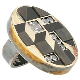 Bottega Veneta Multi-Colored Bronze Ring Multiple colors