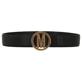 Moschino Círculo M Cinto Preto