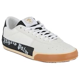Palm Angels-Palm Angels New Vulcanized Low-Top Sneakers-White