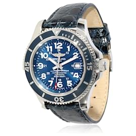 Breitling-Breitling Superocean Ii A17365 Men's Watch In  Stainless Steel -Blue
