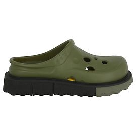 Off White Off-White Sponge Sole Meteor Slippers Green