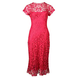 Temperley London-Pink Lace Dress -Pink