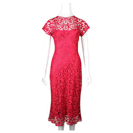 Temperley London-Pink Lace Dress -Pink