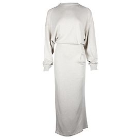 Vestido midi Isabel Marant Etoile Meg de algodón gris Gris