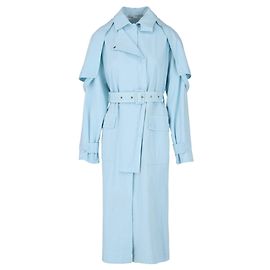 Stella Mc Cartney Gabardina de algodón elástico Stacey de Stella McCartney Verde