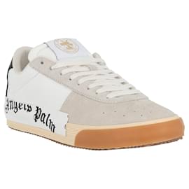 Palm Angels-Palm Angels New Vulcanized Low-Top Sneakers-White