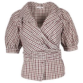 Kenzo Camisa xadrez de algodão Marrom