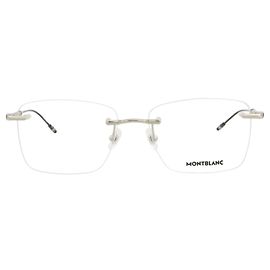 Montblanc Square-Frame Metal Optical Frames Silvery Metallic