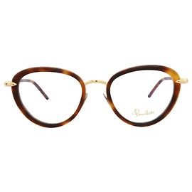 Marcos ópticos de metal Pomellato Cat Eye-Frame Dorado Metálico