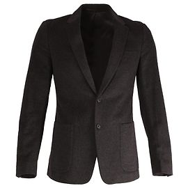Prada Sport Coat in Grey Camel Hair Grey