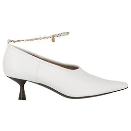 Stella Mc Cartney Zapatos de tacón con cadena al tobillo de Stella McCartney Blanco