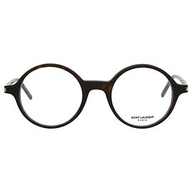 Saint Laurent Round-Frame Acetate Optical Frames Brown